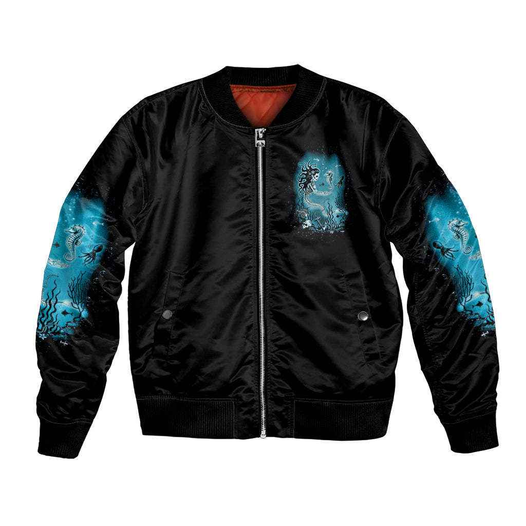 Salty Witch Mermaid Halloween Bomber Jacket - Wonder Print Shop