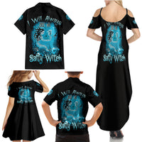Salty Witch Mermaid Halloween Family Matching Summer Maxi Dress and Hawaiian Shirt - Wonder Print Shop