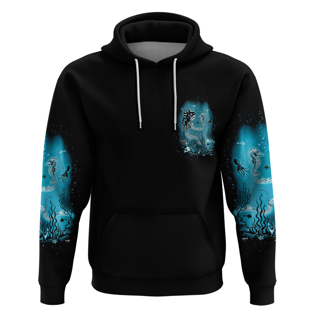 Salty Witch Mermaid Halloween Hoodie - Wonder Print Shop