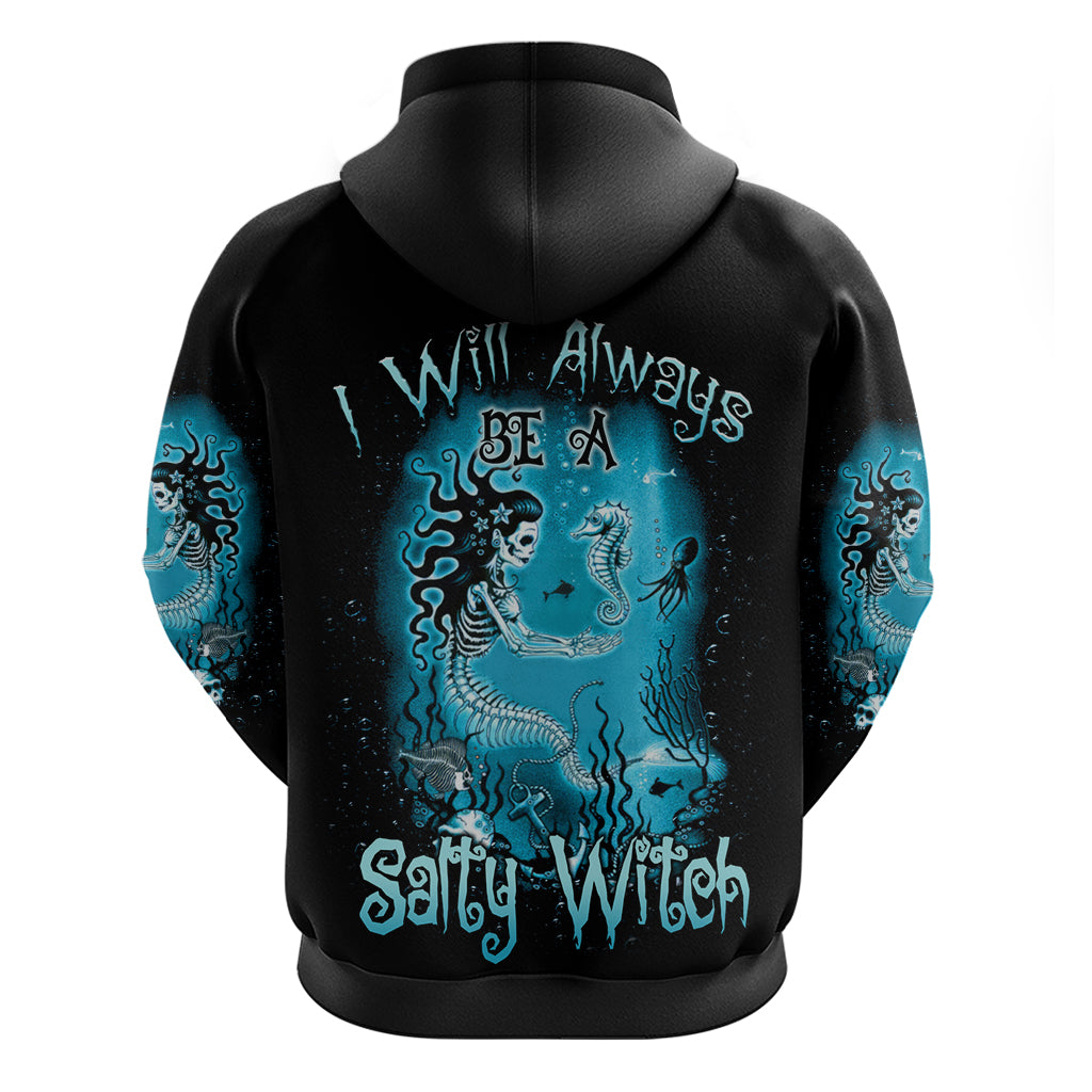 Salty Witch Mermaid Halloween Hoodie - Wonder Print Shop