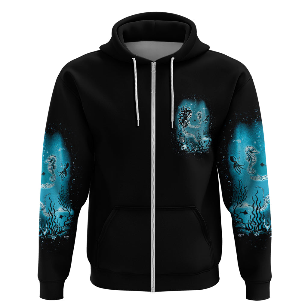 Salty Witch Mermaid Halloween Hoodie - Wonder Print Shop
