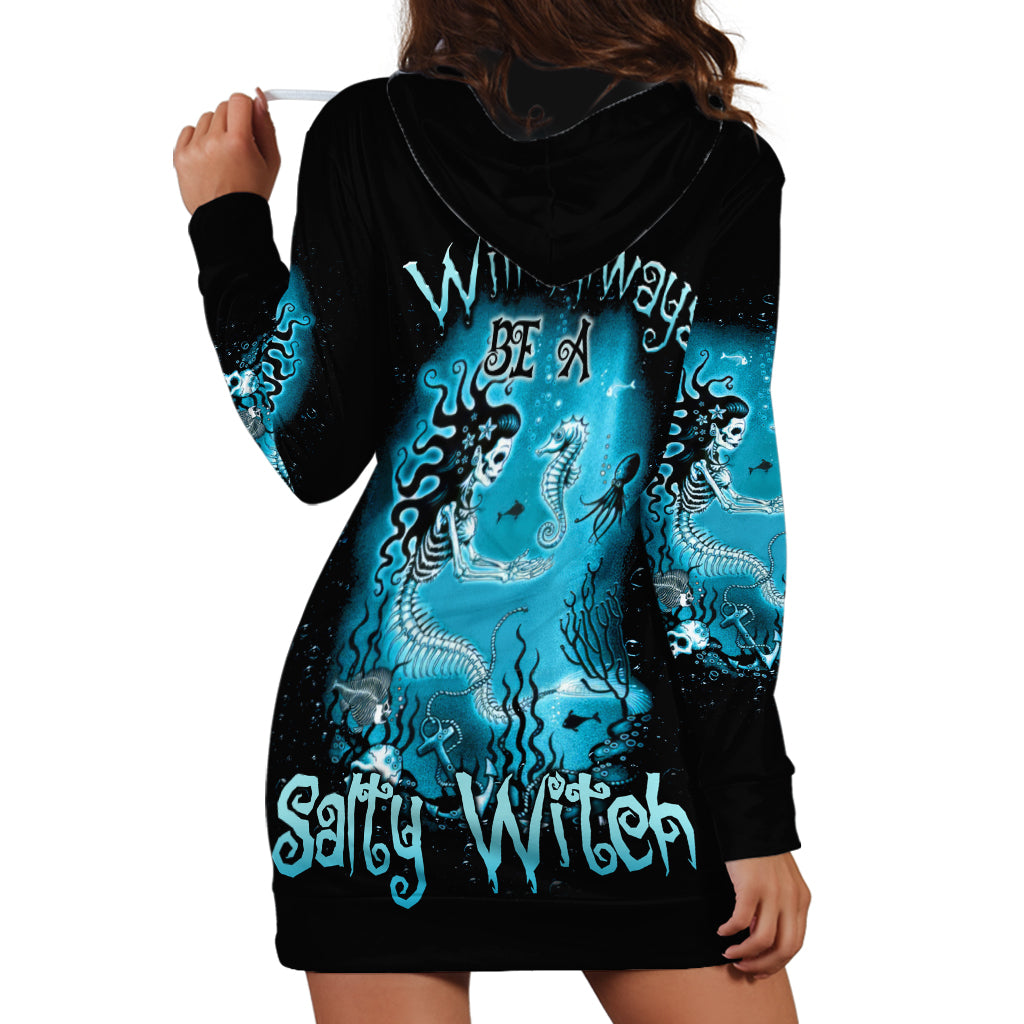 Salty Witch Mermaid Halloween Hoodie Dress - Wonder Print Shop