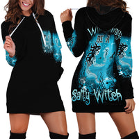Salty Witch Mermaid Halloween Hoodie Dress - Wonder Print Shop