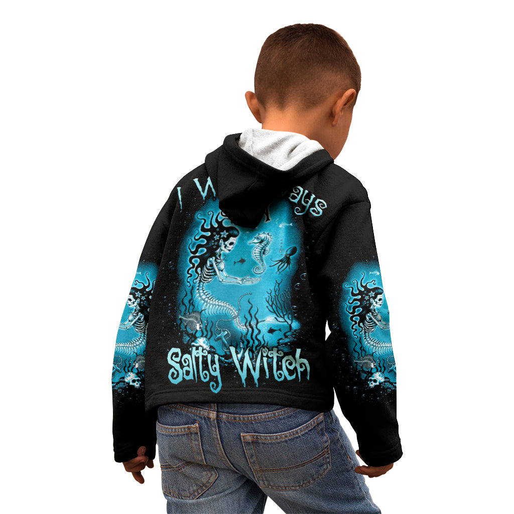 Salty Witch Mermaid Halloween Kid Hoodie - Wonder Print Shop
