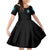 Salty Witch Mermaid Halloween Kid Short Sleeve Dress - Wonder Print Shop