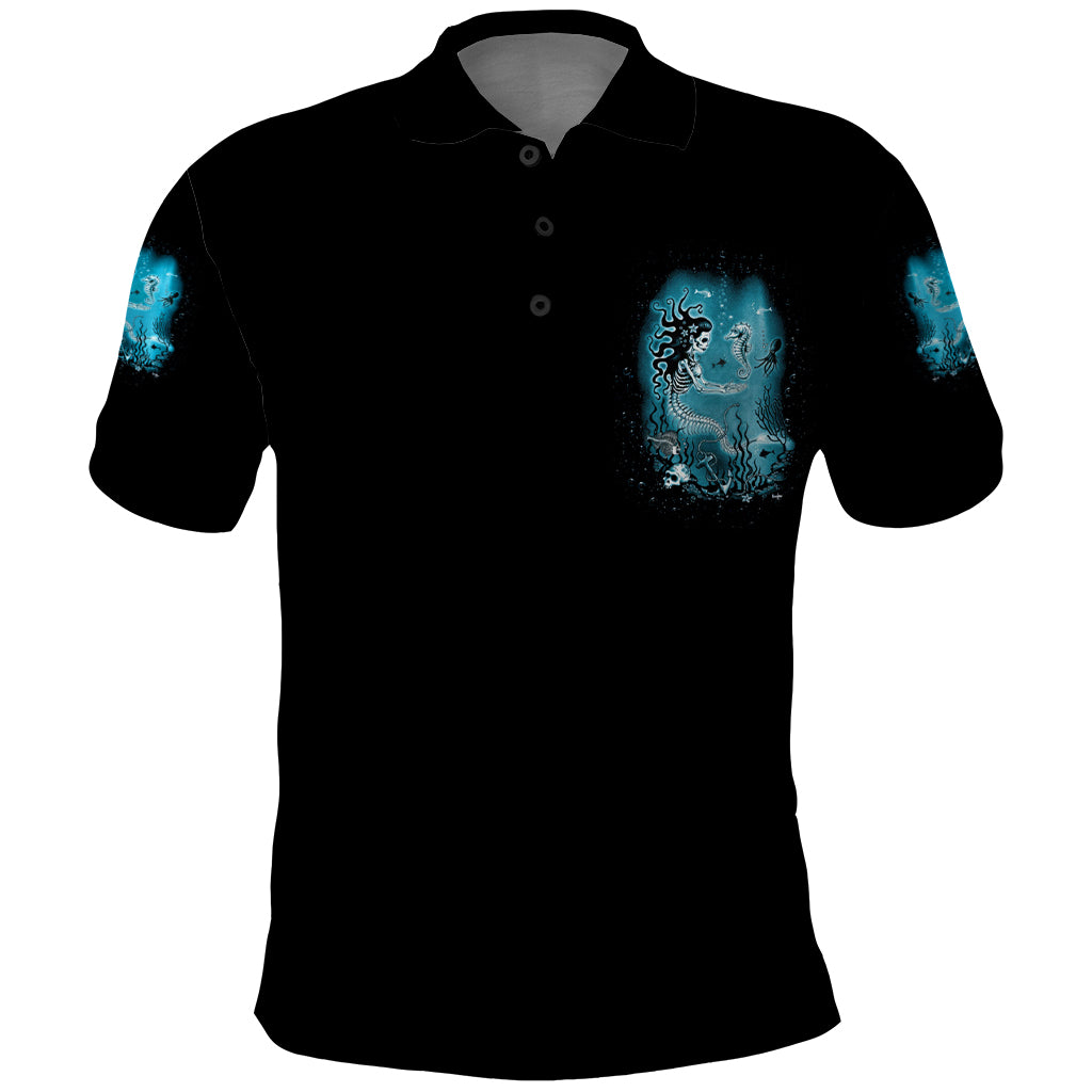Salty Witch Mermaid Halloween Polo Shirt - Wonder Print Shop
