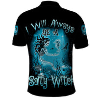 Salty Witch Mermaid Halloween Polo Shirt - Wonder Print Shop