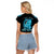 Salty Witch Mermaid Halloween Raglan Cropped T Shirt - Wonder Print Shop