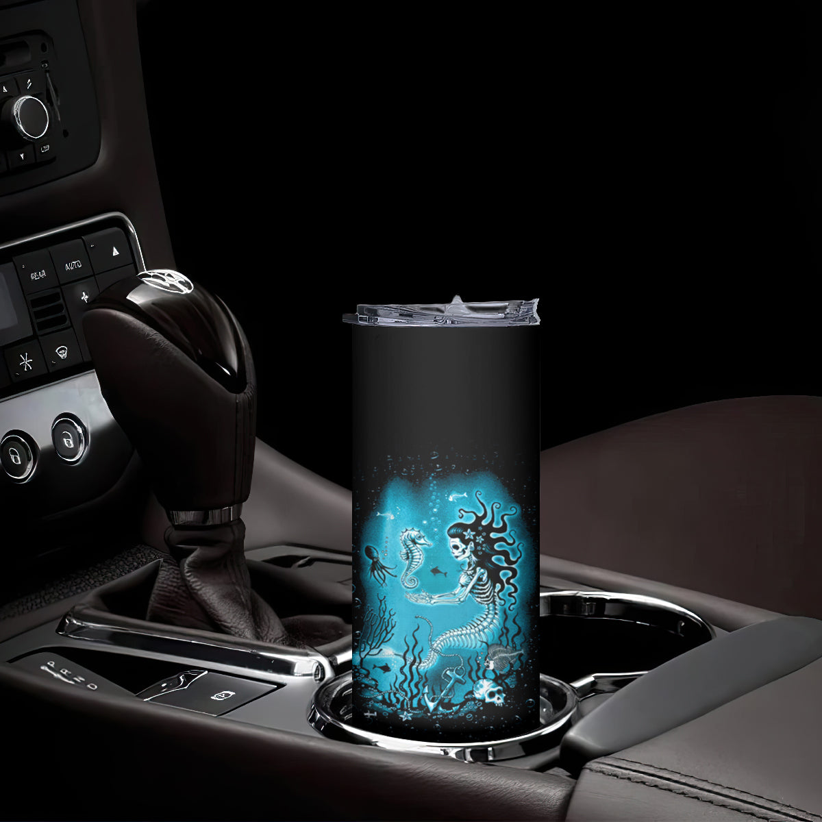 Salty Witch Mermaid Halloween Skinny Tumbler - Wonder Print Shop