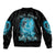 Salty Witch Mermaid Halloween Sleeve Zip Bomber Jacket - Wonder Print Shop