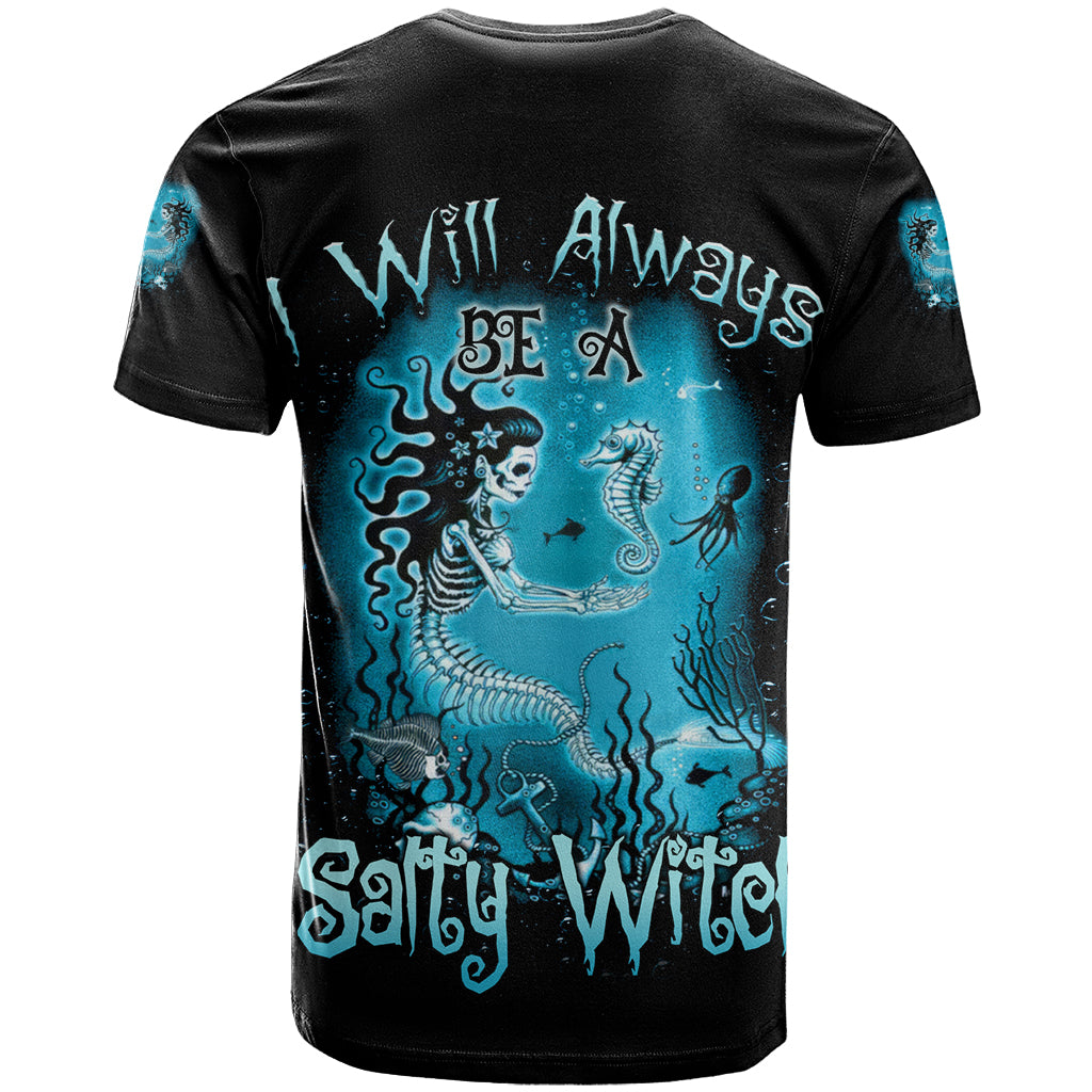 Salty Witch Mermaid Halloween T Shirt - Wonder Print Shop