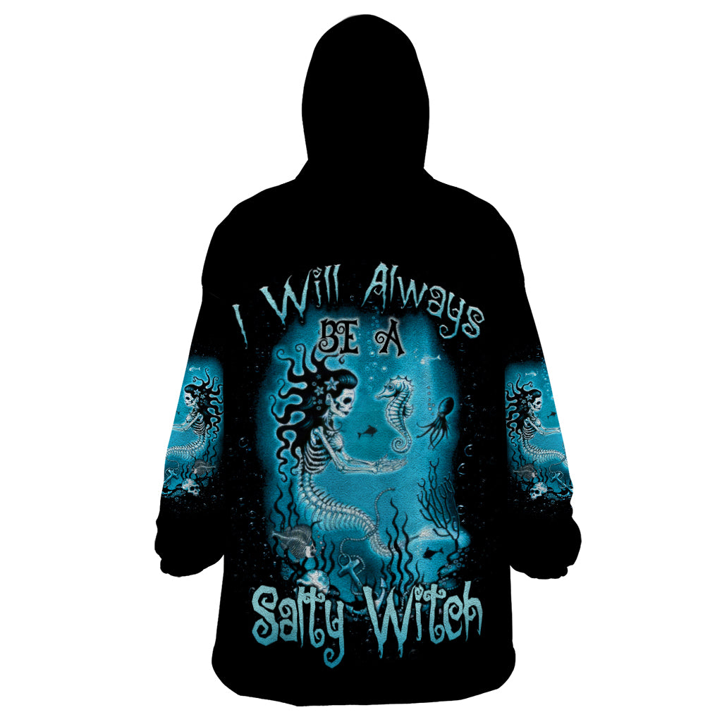 Salty Witch Mermaid Halloween Wearable Blanket Hoodie - Wonder Print Shop