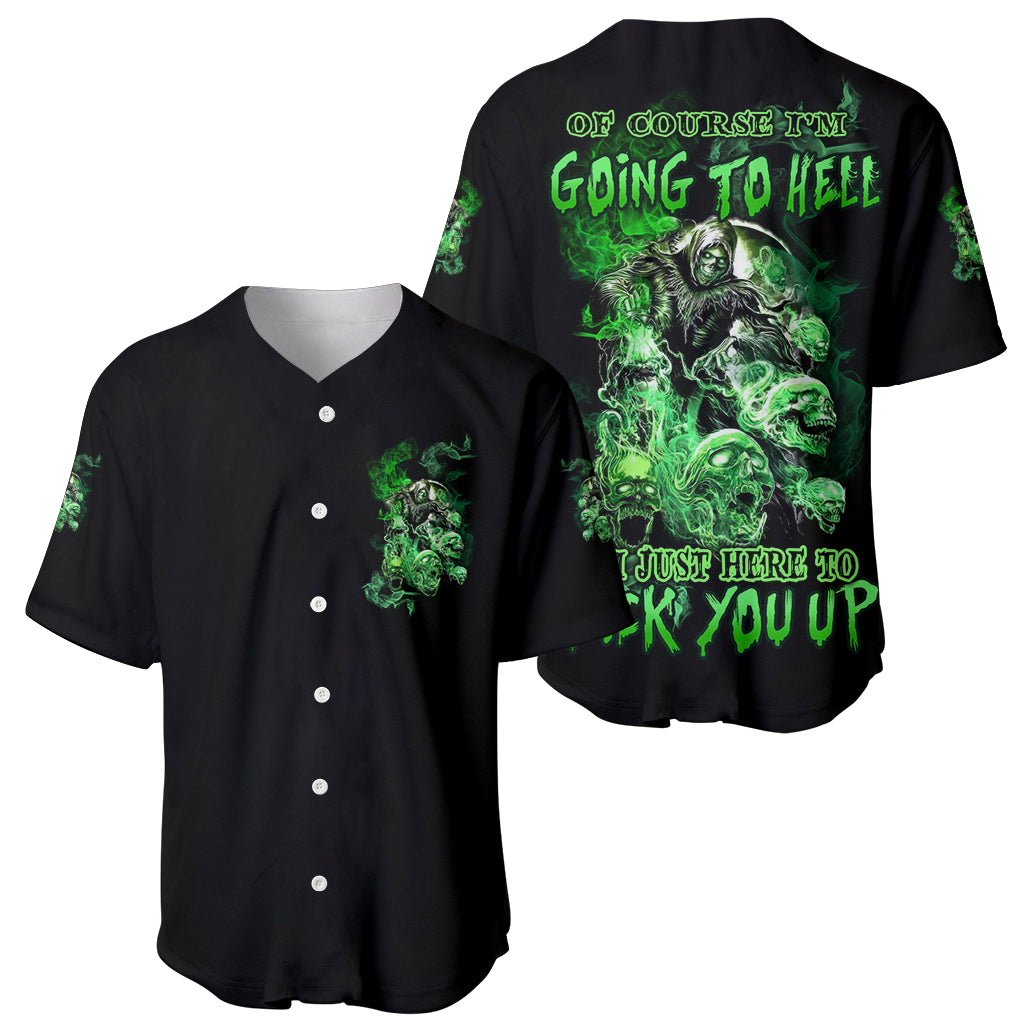 I Am The Storm Skull Baseball Jersey - Wonder Print Shop