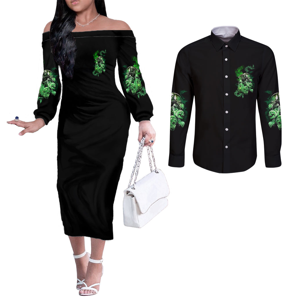 i-am-the-storm-skull-couples-matching-off-the-shoulder-long-sleeve-dress-and-long-sleeve-button-shirt