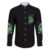 I Am The Storm Skull Family Matching Long Sleeve Bodycon Dress and Hawaiian Shirt - Wonder Print Shop