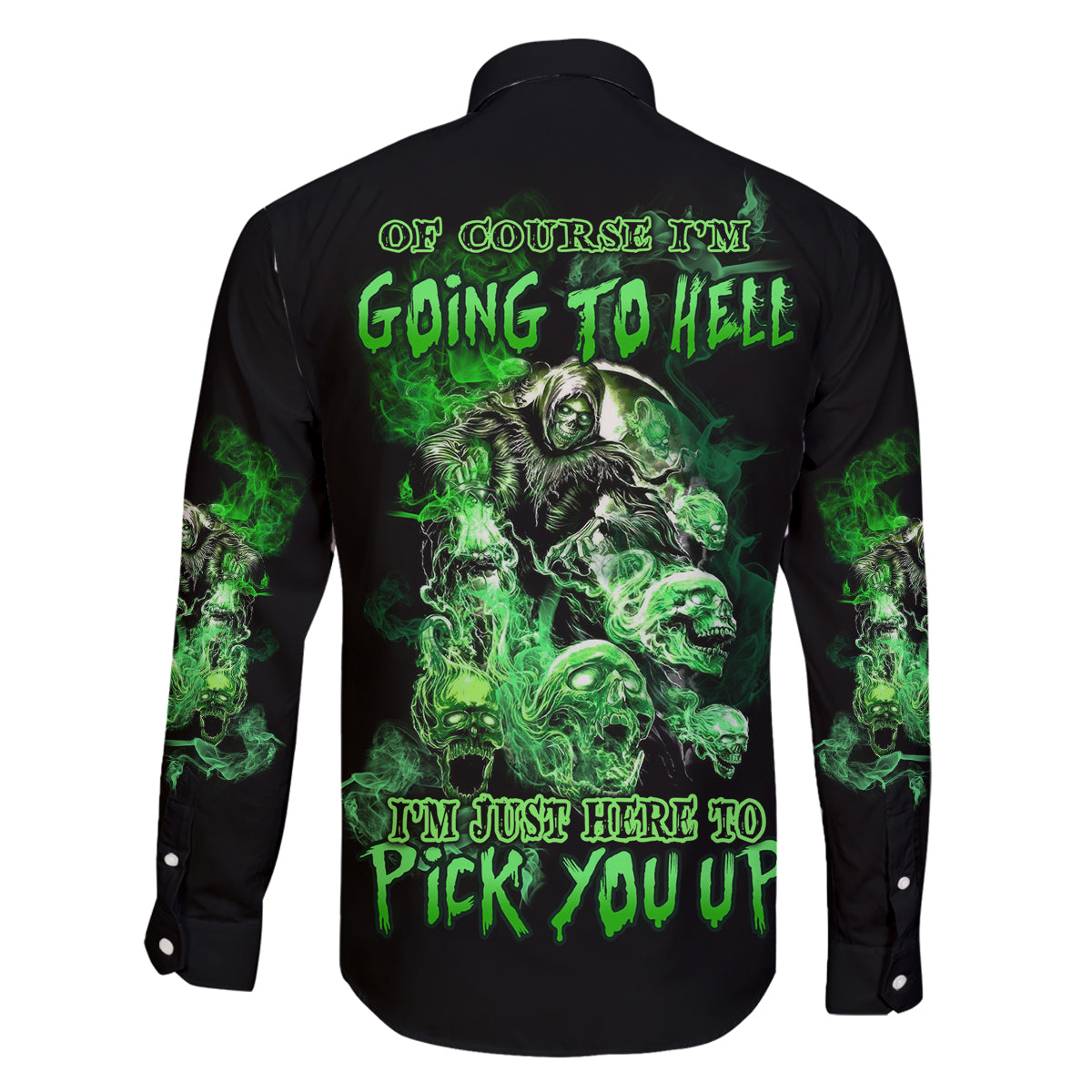 I Am The Storm Skull Family Matching Long Sleeve Bodycon Dress and Hawaiian Shirt - Wonder Print Shop