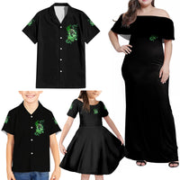 I Am The Storm Skull Family Matching Off Shoulder Maxi Dress and Hawaiian Shirt - Wonder Print Shop
