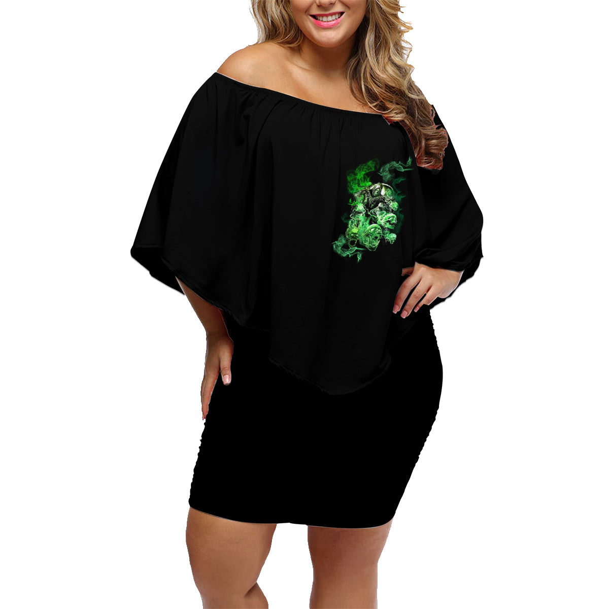 I Am The Storm Skull Family Matching Off Shoulder Short Dress and Hawaiian Shirt - Wonder Print Shop
