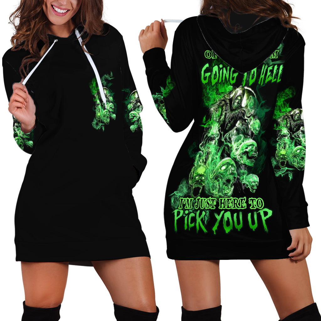I Am The Storm Skull Hoodie Dress - Wonder Print Shop