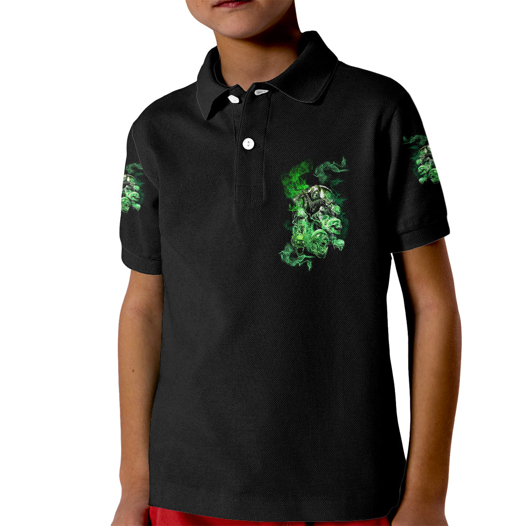 I Am The Storm Skull Kid Polo Shirt - Wonder Print Shop