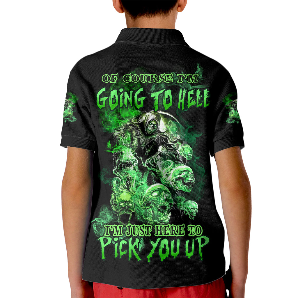 I Am The Storm Skull Kid Polo Shirt - Wonder Print Shop