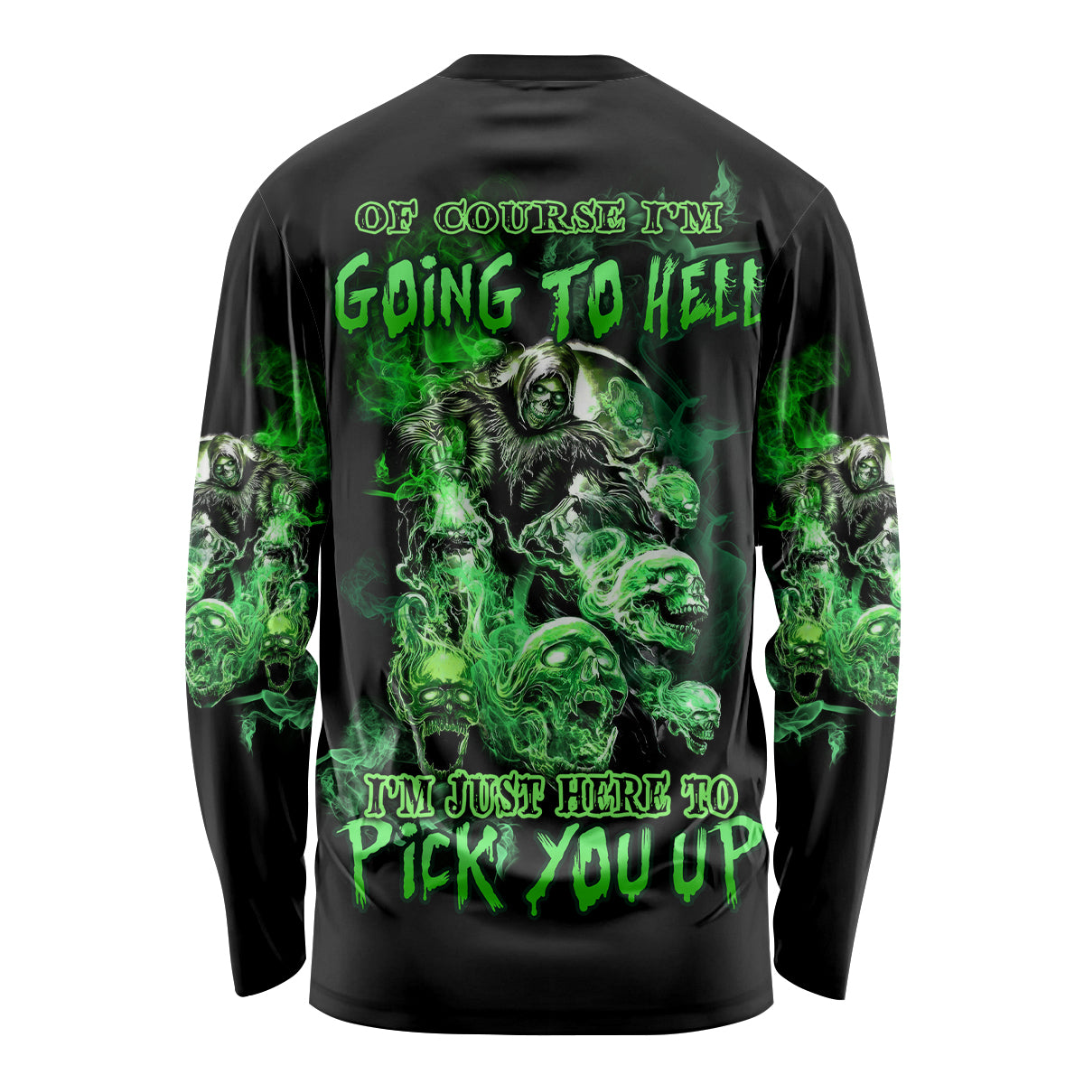 I Am The Storm Skull Long Sleeve Shirt - Wonder Print Shop