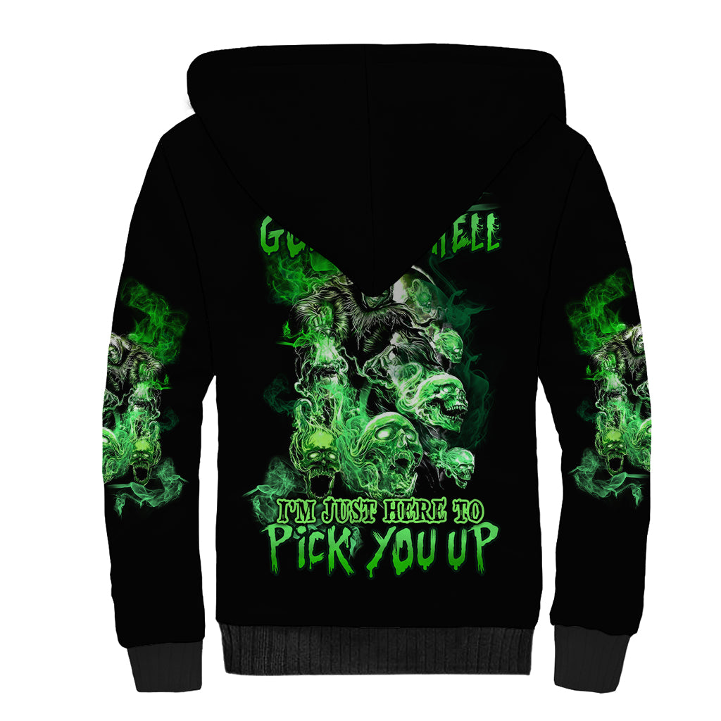 I Am The Storm Skull Sherpa Hoodie - Wonder Print Shop