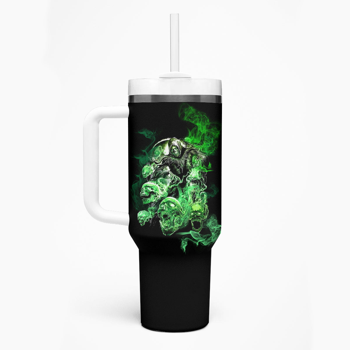 I Am The Storm Skull Tumbler With Handle - Wonder Print Shop