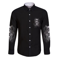 I'm Never Alone Skull Reaper Family Matching Puletasi Dress and Hawaiian Shirt - Wonder Print Shop