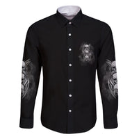 I'm Never Alone Skull Reaper Family Matching Short Sleeve Bodycon Dress and Hawaiian Shirt - Wonder Print Shop