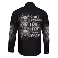 I'm Never Alone Skull Reaper Family Matching Short Sleeve Bodycon Dress and Hawaiian Shirt - Wonder Print Shop