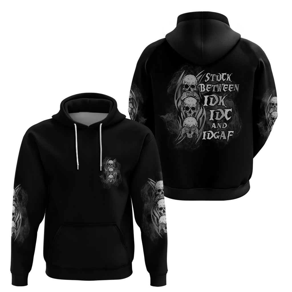 I'm Never Alone Skull Reaper Hoodie - Wonder Print Shop