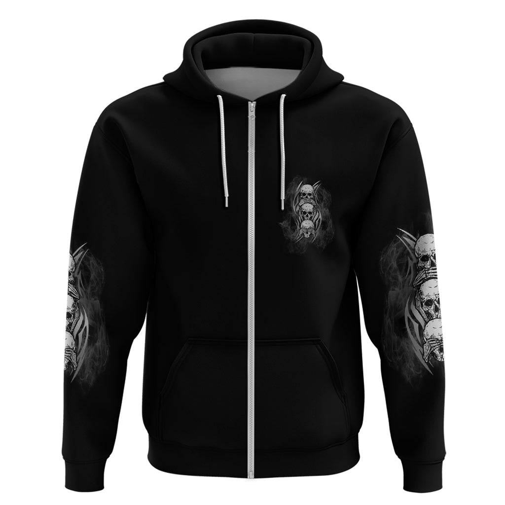 I'm Never Alone Skull Reaper Hoodie - Wonder Print Shop