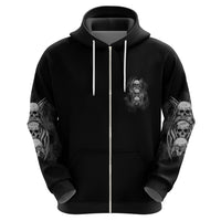 I'm Never Alone Skull Reaper Hoodie - Wonder Print Shop