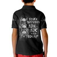 I'm Never Alone Skull Reaper Kid Polo Shirt - Wonder Print Shop