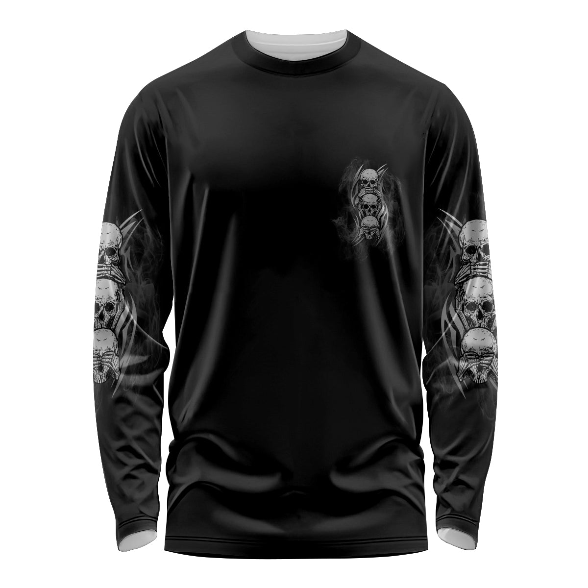 I'm Never Alone Skull Reaper Long Sleeve Shirt - Wonder Print Shop