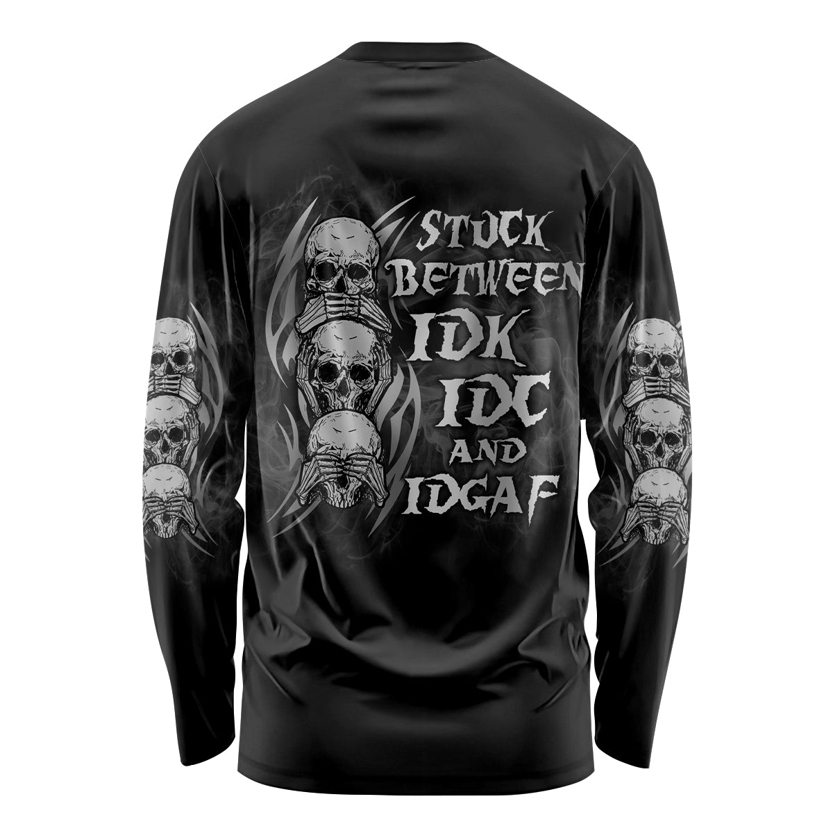 I'm Never Alone Skull Reaper Long Sleeve Shirt - Wonder Print Shop