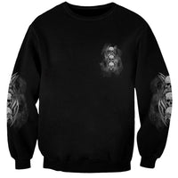 I'm Never Alone Skull Reaper Sweatshirt - Wonder Print Shop