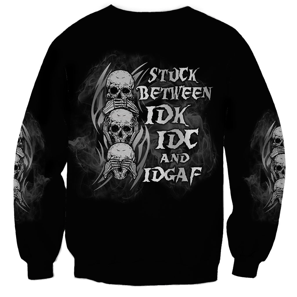 I'm Never Alone Skull Reaper Sweatshirt - Wonder Print Shop