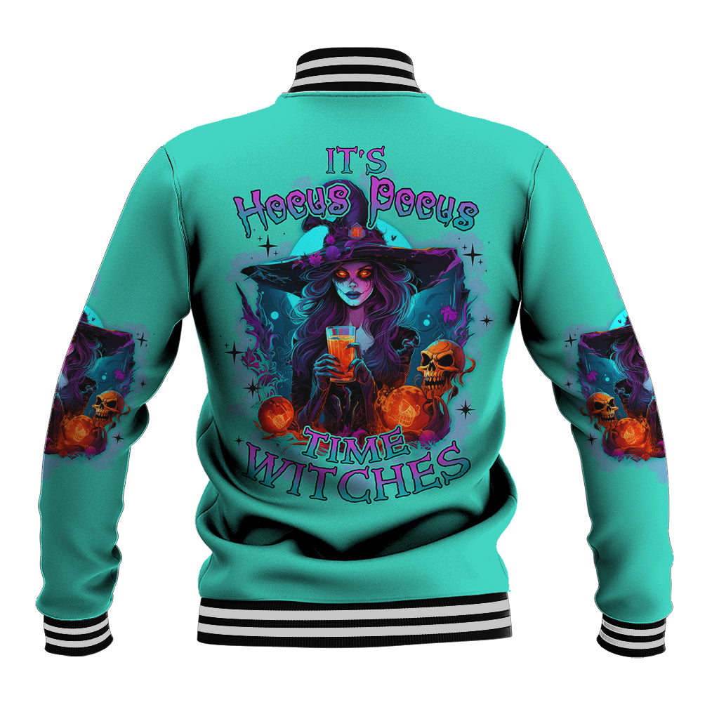 Hocus Pocus Time Witches Halloween Baseball Jacket - Wonder Print Shop