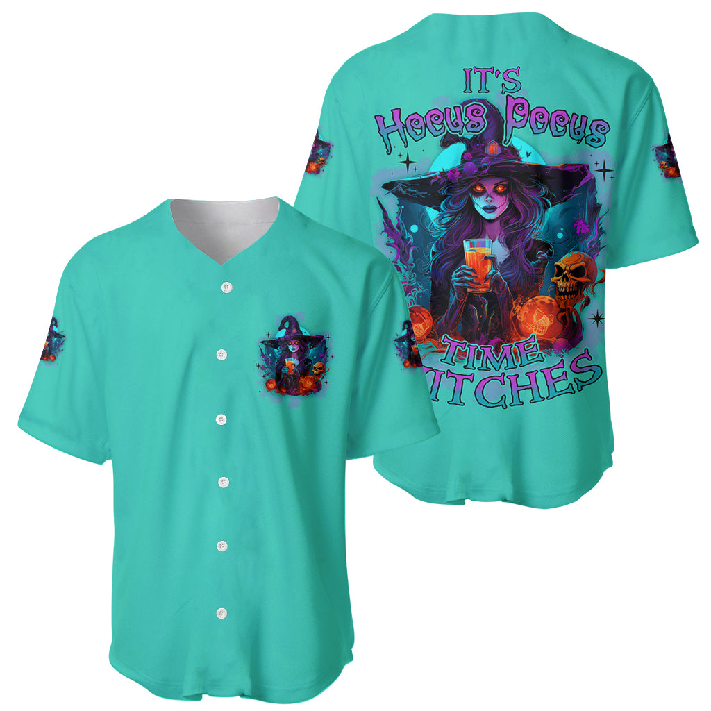 Hocus Pocus Time Witches Halloween Baseball Jersey - Wonder Print Shop