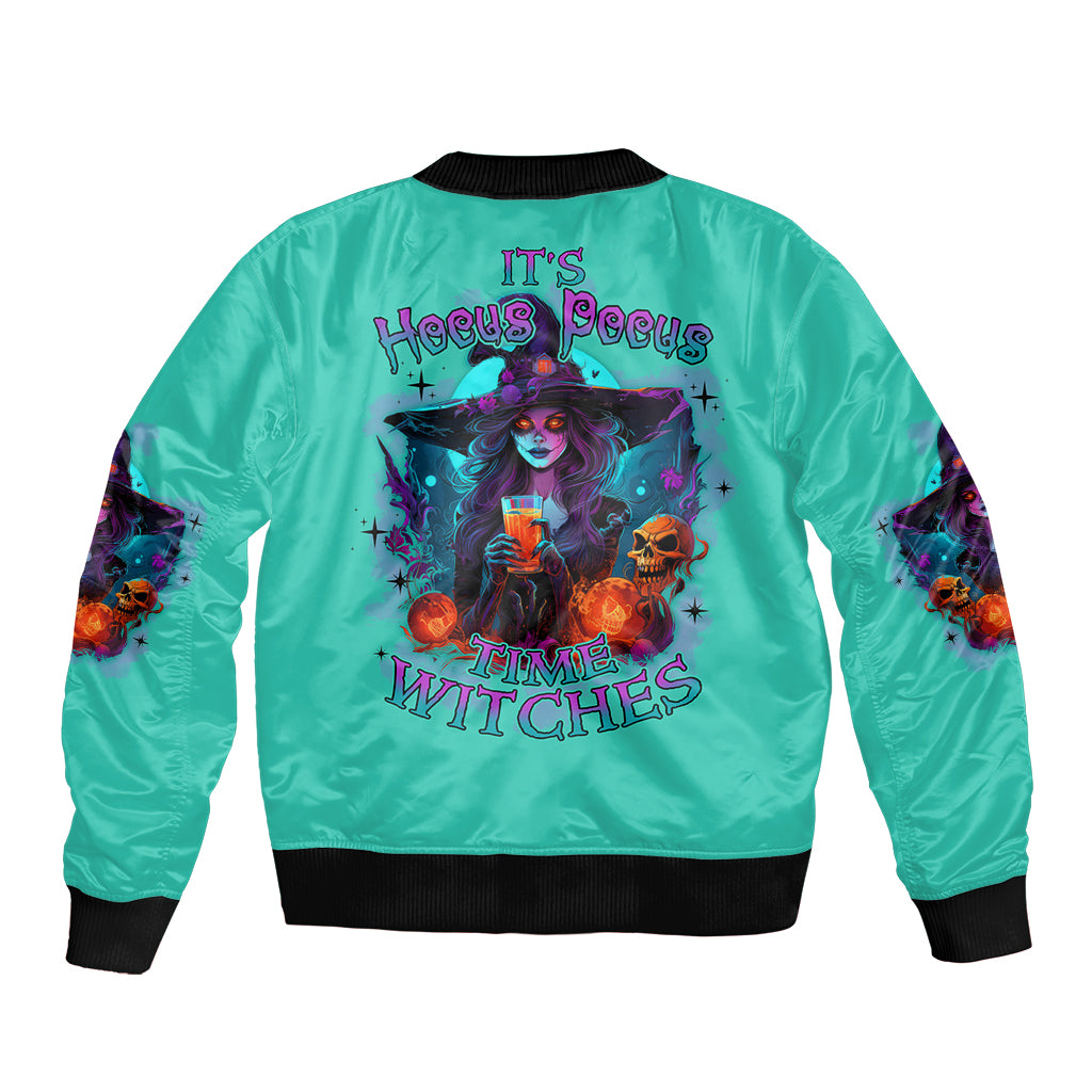 Hocus Pocus Time Witches Halloween Bomber Jacket - Wonder Print Shop