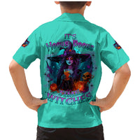 Hocus Pocus Time Witches Halloween Family Matching Mermaid Dress and Hawaiian Shirt - Wonder Print Shop