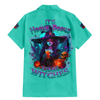 Hocus Pocus Time Witches Halloween Family Matching Mermaid Dress and Hawaiian Shirt - Wonder Print Shop
