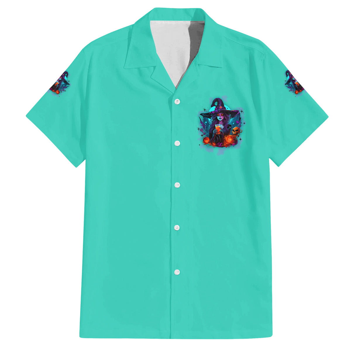 Hocus Pocus Time Witches Halloween Family Matching Puletasi Dress and Hawaiian Shirt - Wonder Print Shop