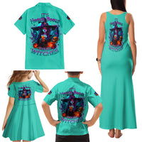 Hocus Pocus Time Witches Halloween Family Matching Tank Maxi Dress and Hawaiian Shirt - Wonder Print Shop
