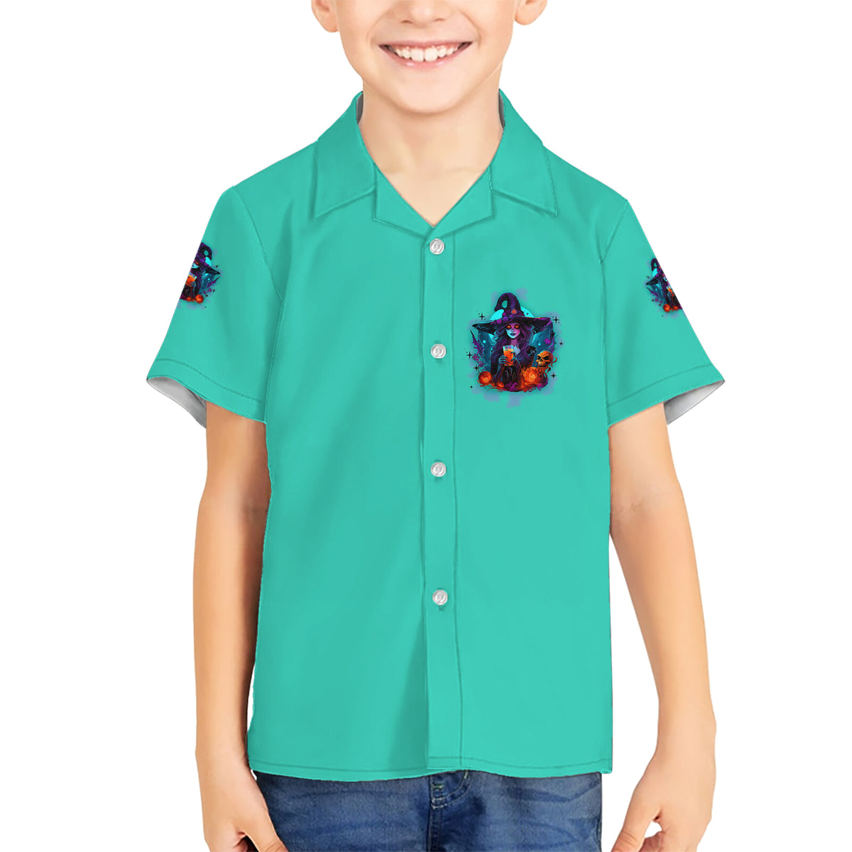 Hocus Pocus Time Witches Halloween Hawaiian Shirt - Wonder Print Shop