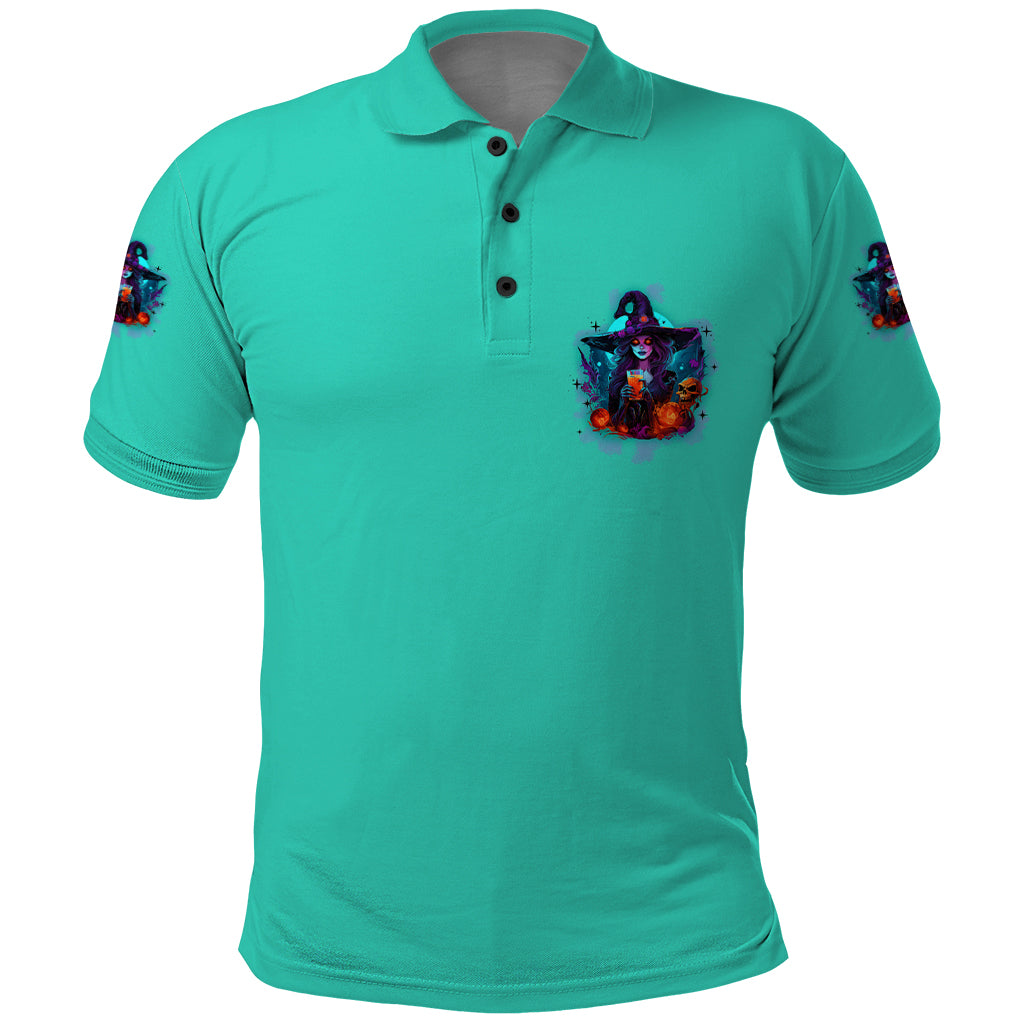 Hocus Pocus Time Witches Halloween Polo Shirt - Wonder Print Shop