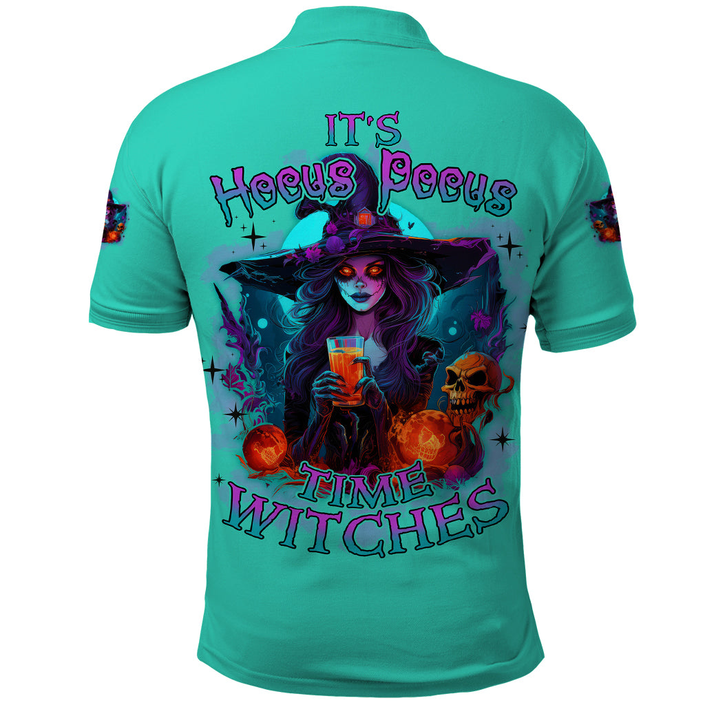 Hocus Pocus Time Witches Halloween Polo Shirt - Wonder Print Shop