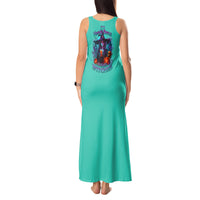 Hocus Pocus Time Witches Halloween Tank Maxi Dress - Wonder Print Shop